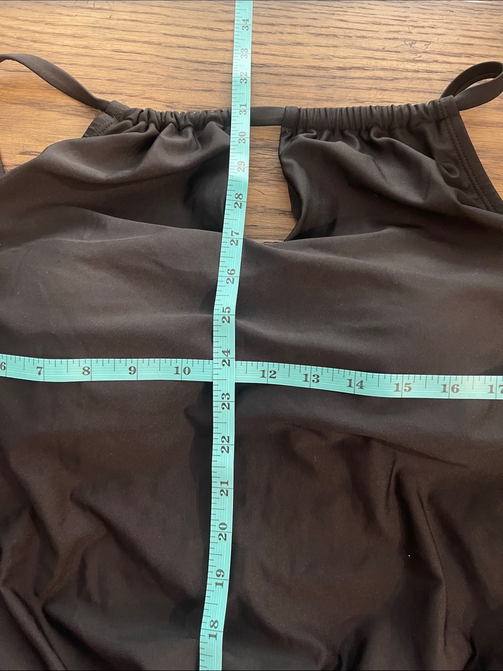 Time and Tru Black Women’s Swim Romper NWOT 1X - Picture 7 of 12